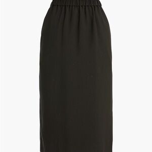 J. Crew Factory Pull-on Midi Skirt - Black